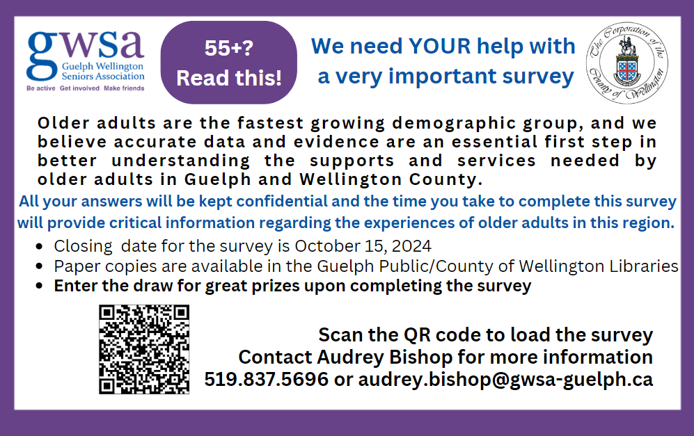 Guelph/Wellington Seniors Survey